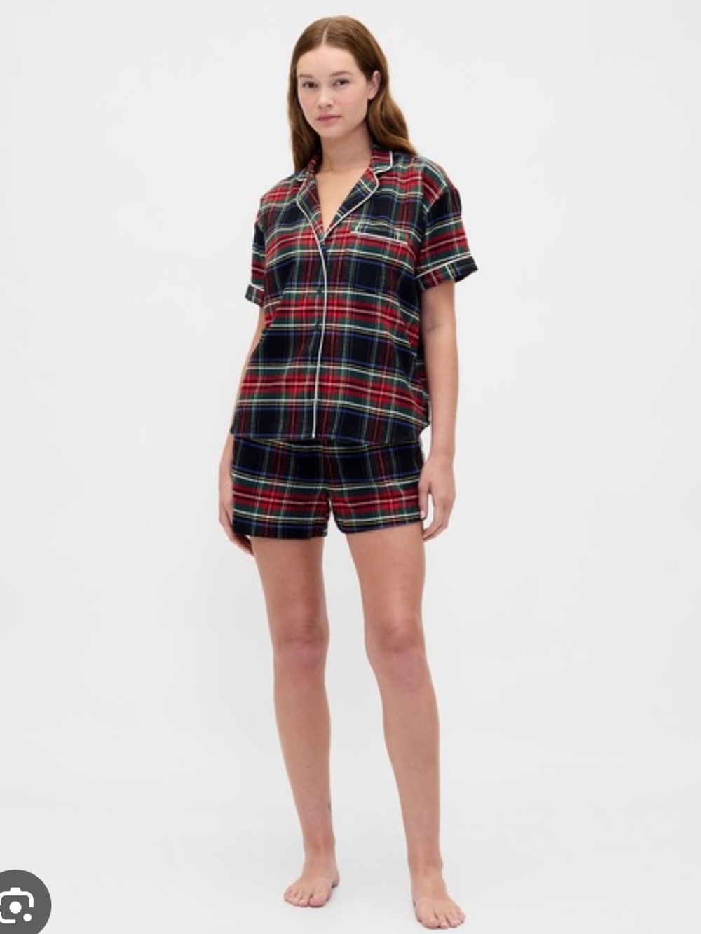 Gap Body Adult Softest Plaid Pajama Set NWT Women’s Size M Petite